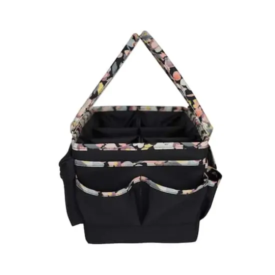 Everything Mary Black Floral Deluxe Store & Tote {12}