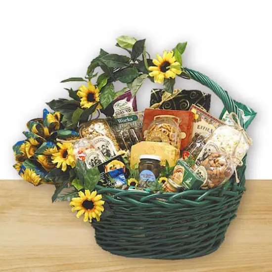 Sunflower Treats Deluxe Gift Basket {1}