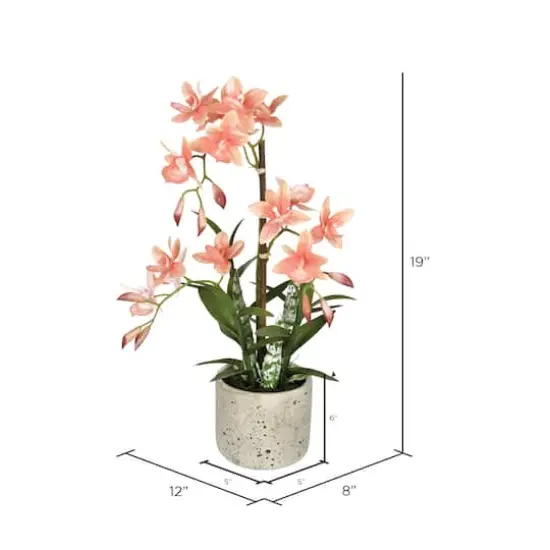 19" Artificial Deluxe Potted Cycnoches {4}