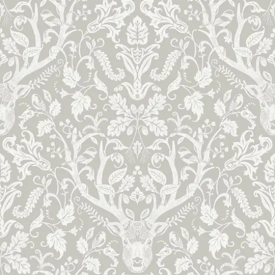 NuWallpaper Taupe Escape To The Forest Peel & Stick Wallpaper {1}