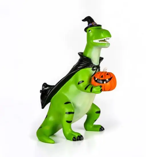 10" Halloween Green Dinosaur Tabletop D&eacute;cor {6}