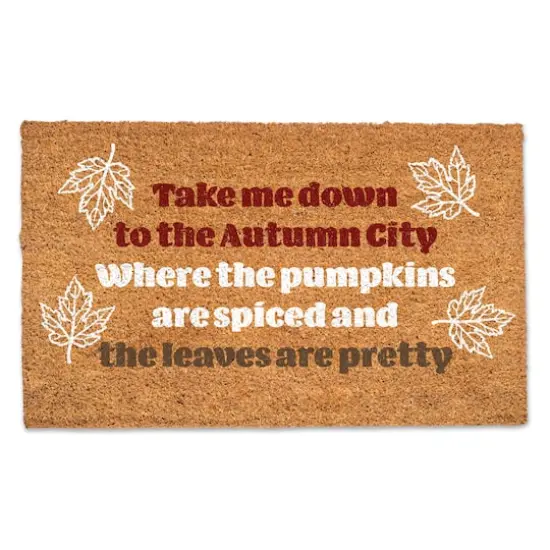 Pumpkins Are Spiced and Leaves Are Pretty Doormat {1}