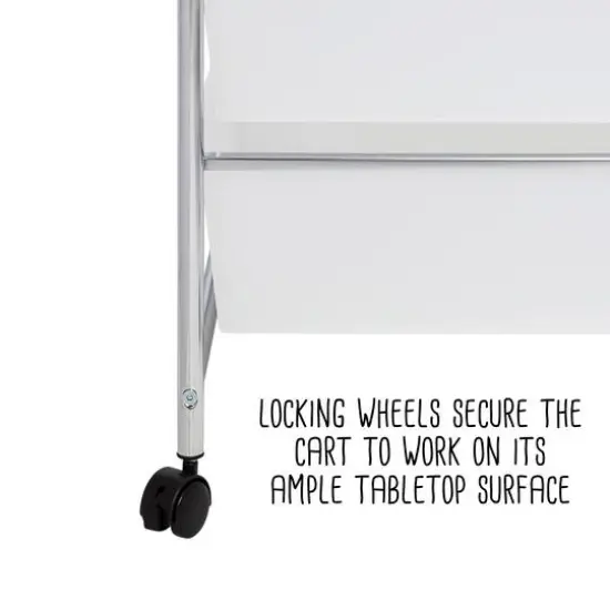 Honey Can Do Chrome 12-Drawer Rolling Craft Storage Cart {11}