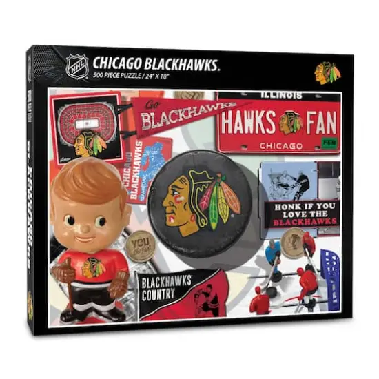 National Hockey League Retro Series 500 Piece Puzzle Chicago Blackhawks {1}