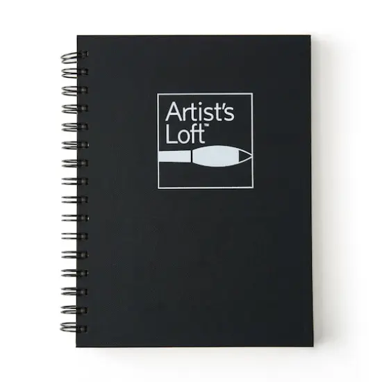 Black Hard Cover Sketchbook by Artist's Loft&trade;, 5.5" x 8.5" {1}