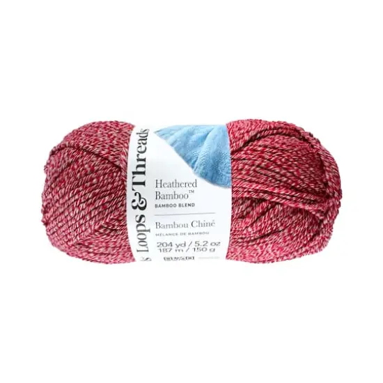 Heathered Bamboo&trade; Yarn by Loops & Threads&reg; Salsa {1}