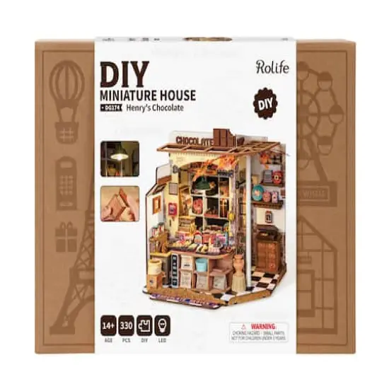 Rolife&reg; Henry's Chocolate DIY Miniature House Kit {8}