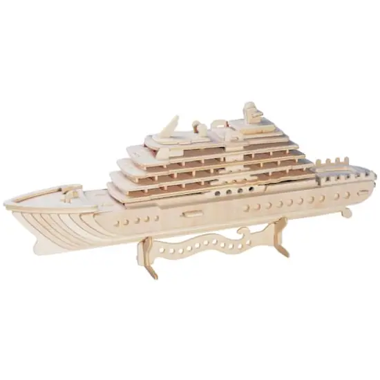 Luxury Yacht Wooden 71 Piece 3D Puzzle {1}