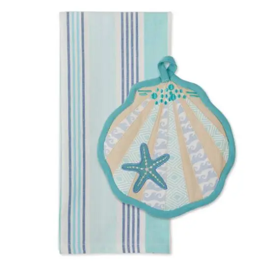 DII&reg; Seashell Potholder Gift Set {1}