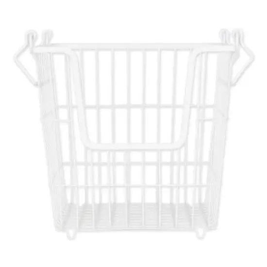 DII&reg; Large Square Metal Basket White {1}