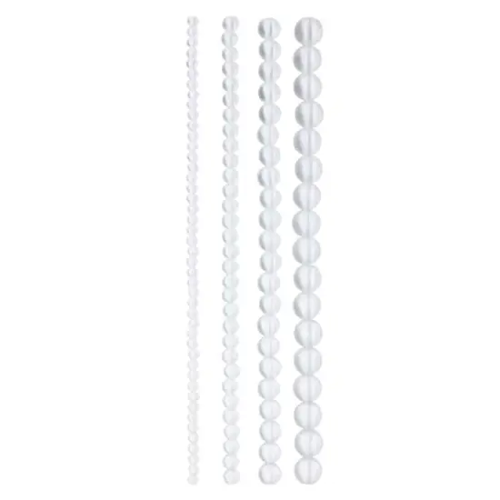 Matte Glass Round Beads by Bead Landing&trade; Clear {4}