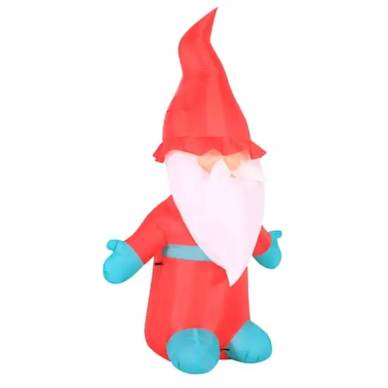 Airflowz&trade; 6ft. Inflatable Christmas Gnome {4}