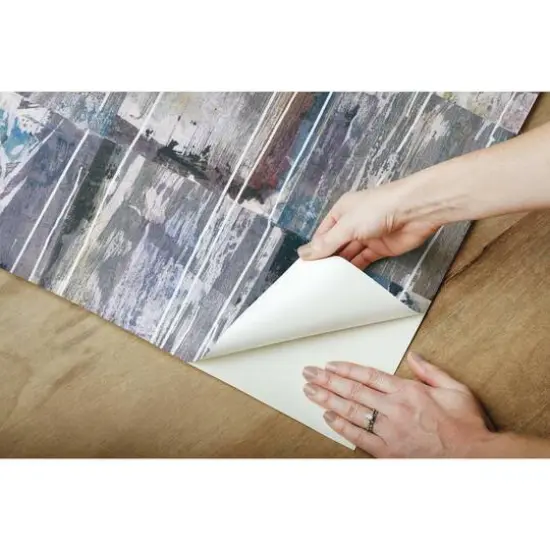 RoomMates Washout Peel & Stick Wallpaper Blue/Purple {10}