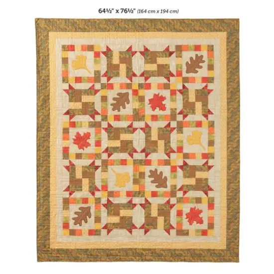 Leisure Arts&reg; Falling Leaves Quilt Pattern {3}