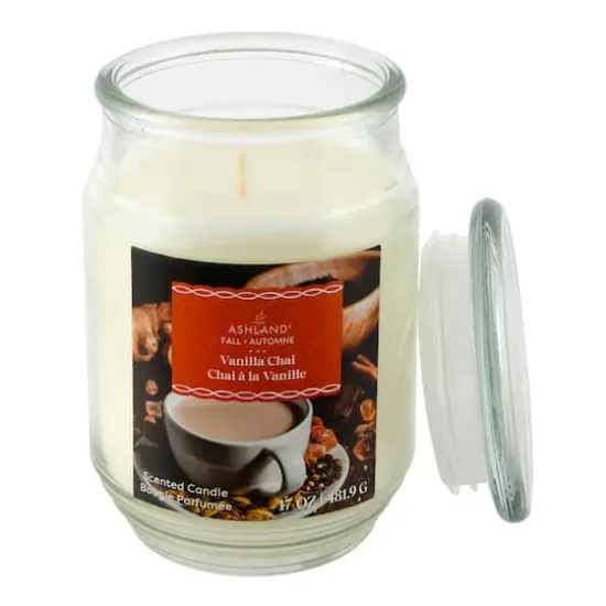 17oz. Fall Scented Jar Candle by Ashland&reg; Vanilla Chai {3}