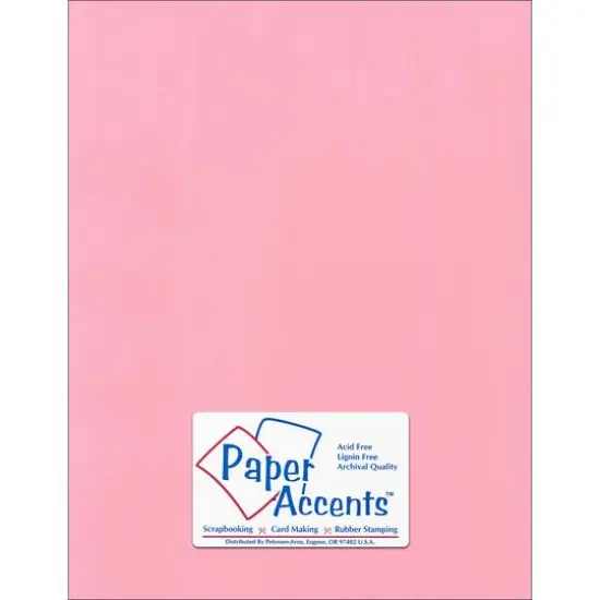 PA Paper&trade; Accents 8.5" x 11" 80lb. Canvas Cardstock Paper, 25 Sheets Coral Rose {1}