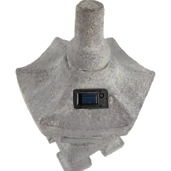 20" Solar Powered LED Pagoda Outdoor Garden Statue {6}