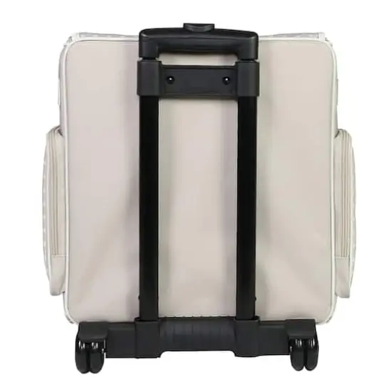 Everything Mary Tan Dot Rolling Scrapbooking Case {3}