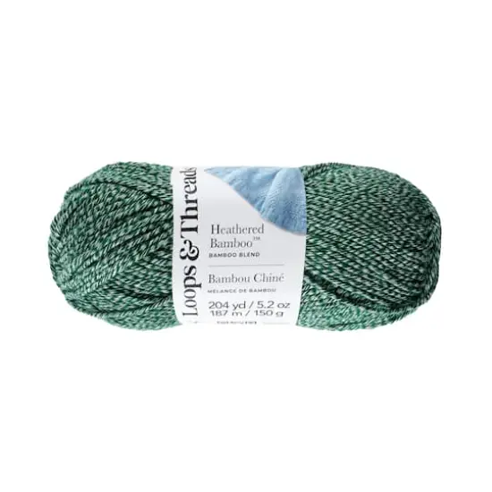 Heathered Bamboo&trade; Yarn by Loops & Threads&reg; Pine {1}