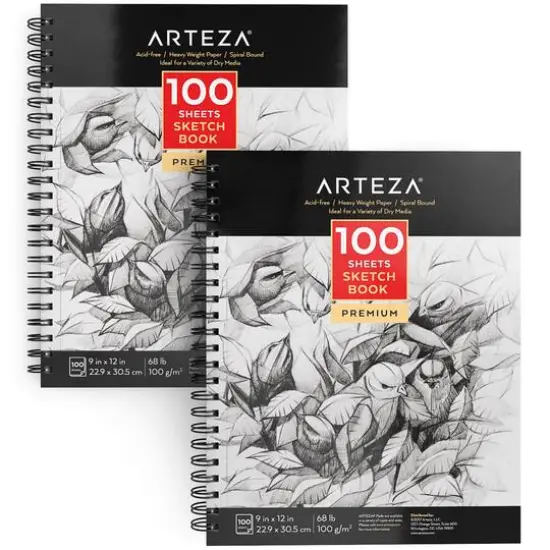 Arteza&reg; 9" x 12" Sketch Books, 2ct. {1}