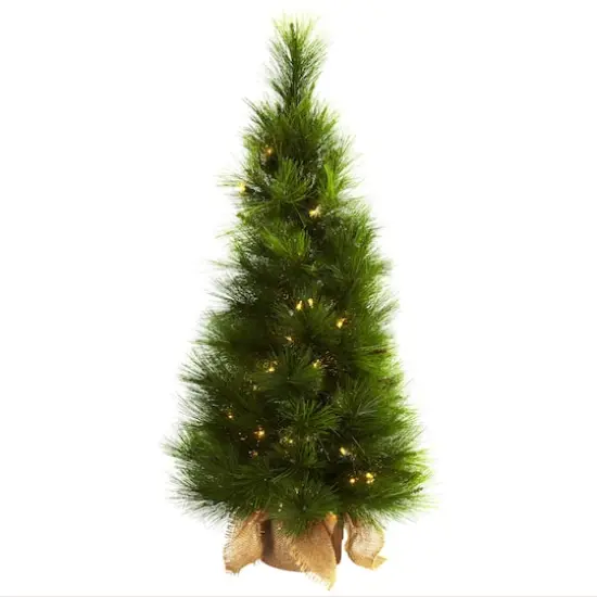 3ft. Pre-Lit Artificial Christmas Tree, Clear Lights {1}
