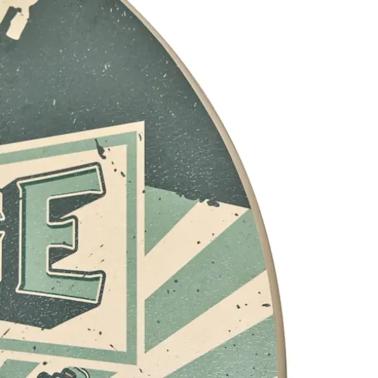 American Art Decor Classic Car Garage Round MDF Wall Plaque - 20" x 20" x 0.35" {4}