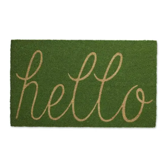 DII&reg; Hello Doormat Green Apple {1}