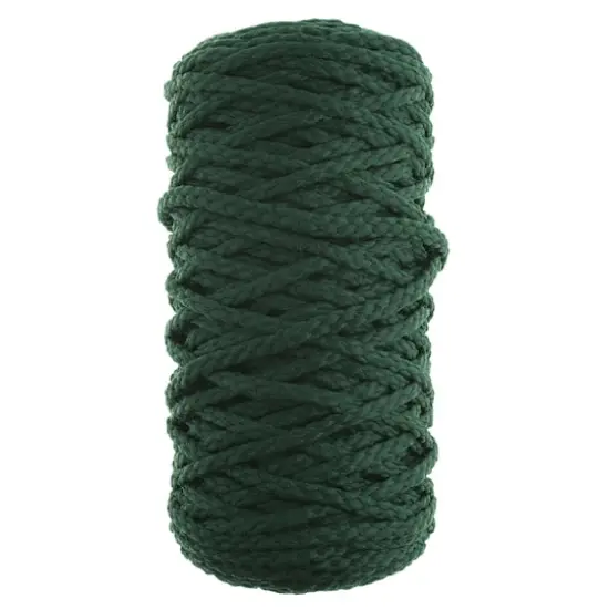John Bead 4mm Braided Macram&eacute; Cord, 70yd. Forest Green {1}