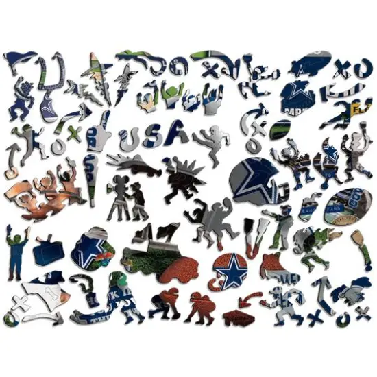 Retro Series Wooden Puzzle Dallas Cowboys {4}