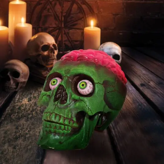 6" Green Skull D&eacute;cor by Ashland&reg; {3}