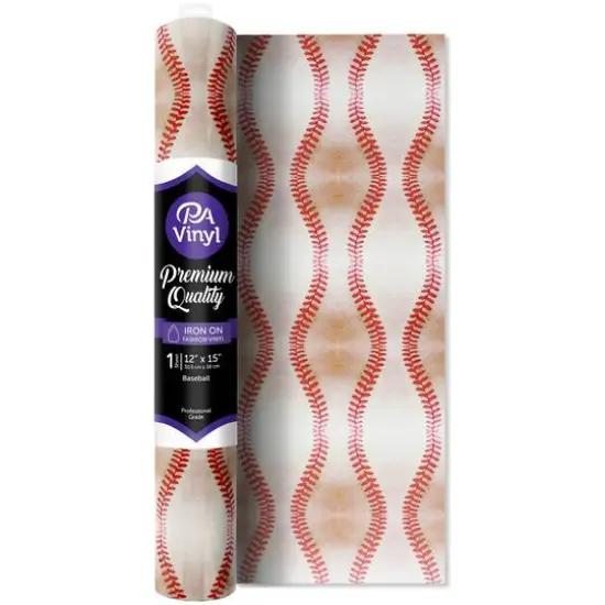 PA Vinyl Basbeall Print Iron On Vinyl {1}