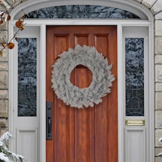 36" Platinum Fir Wreath {3}