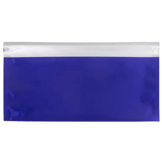 JAM Paper 4" x 9.5" Foil Business Envelopes, 25ct. Blue {5}