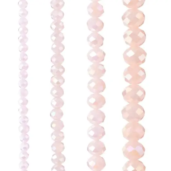 Pink Aurora Borealis Faceted Glass Round Beads by Bead Landing™ {1}