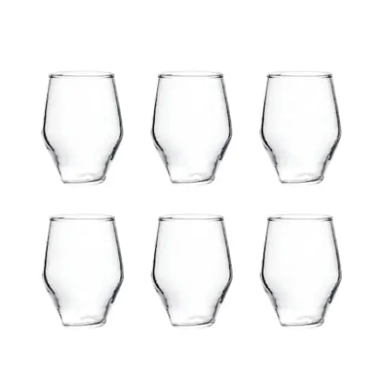 Hello Honey&reg; 3.25" Clear Round Drinking Glasses, 6ct. {1}