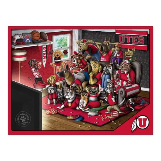 College Football Purebred Fans A Real Nailbiter 500 Piece Puzzle Utah Utes {5}