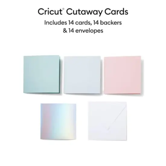 Cricut&reg; S40 Cutaway Cards, Pastel Sampler {3}