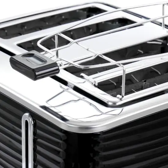 Russell Hobbs Black Retro Style 4 Slice Toaster {4}