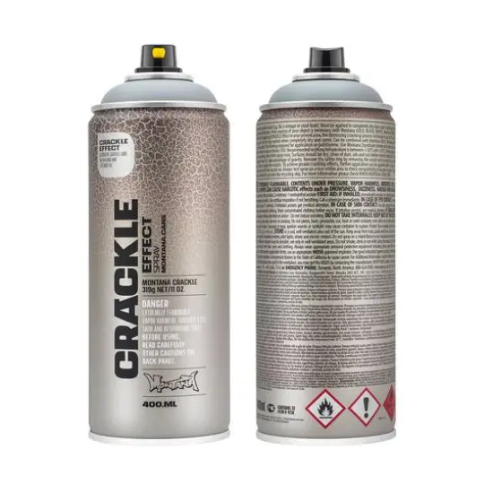 Montana&trade; Cans Crackle Effect Spray Paint, 400mL Squirrel Grey {1}