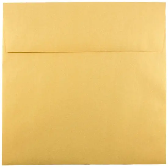 JAM Paper 8.5" x 8.5" Square Premium Invitation Envelopes, 25ct. Metallic Gold Stardream {1}