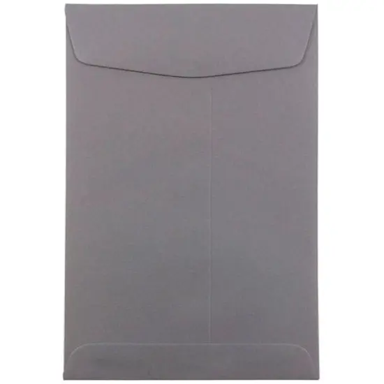 JAM Paper 6" x 9" Dark Gray Open End Catalog Premium Envelopes {1}