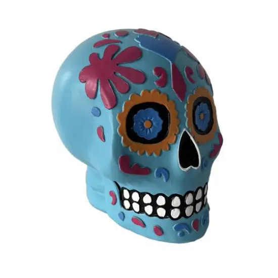 6" Blue Sugar Skull Tabletop D&eacute;cor by Ashland&reg; {3}