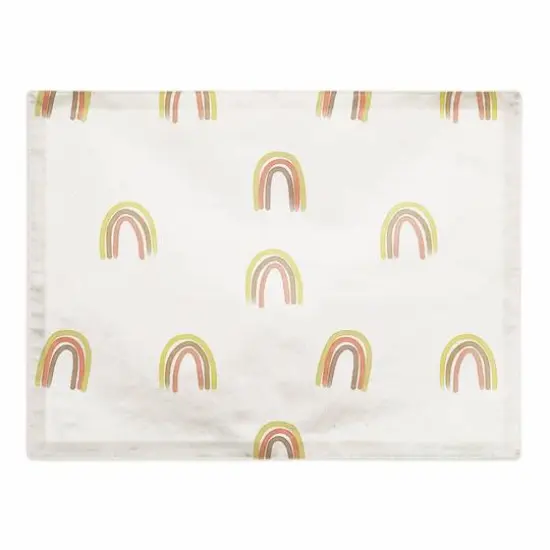 Random Rainbow Pattern Cotton Twill Placemat {1}