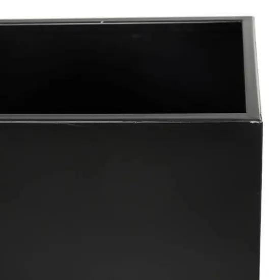 Modern Square Planter Set Black {5}