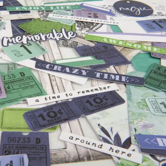 49 and Market ARToptions Viken Cardstock Ephemera Bits {5}