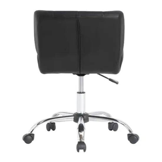 Calico Designs Crest Black Mobile Office Task Chair with Adjustable Height {5}