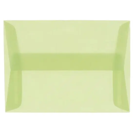 JAM Paper A1 Translucent Vellum Invitation Envelopes, 25ct. Leaf Green {1}