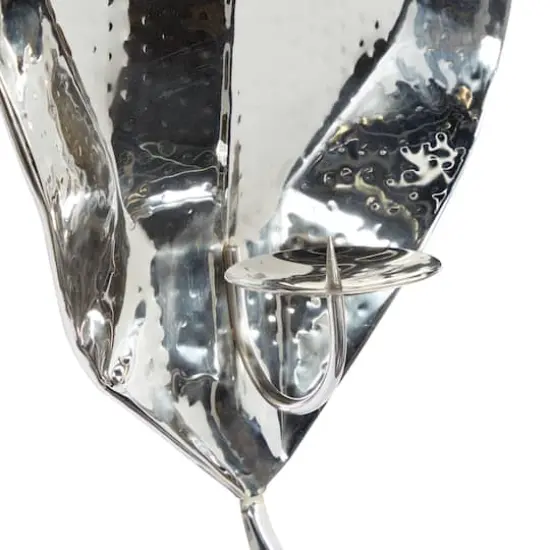 Silver Stainless Steel Candlestick Holders, 21" x 12" x 5" {4}