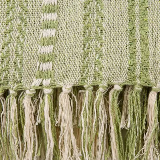 DII&reg; Antique Green Braided Stripe Throw {3}