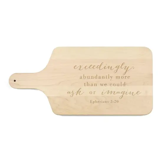 17" Abundantly More Maple Paddle Cutting Board {1}